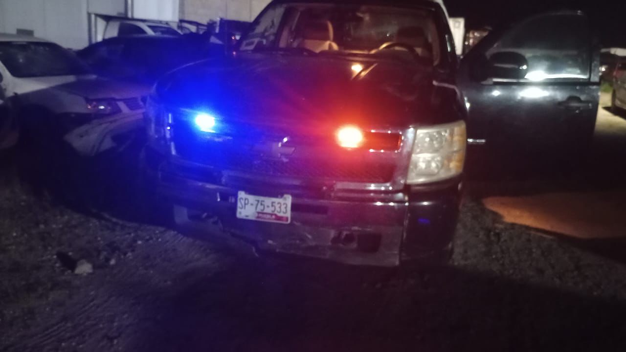Asegura Policía Municipal de Huamantla a sujeto que circulaba en vehículo con luces y sonido tipo patrulla